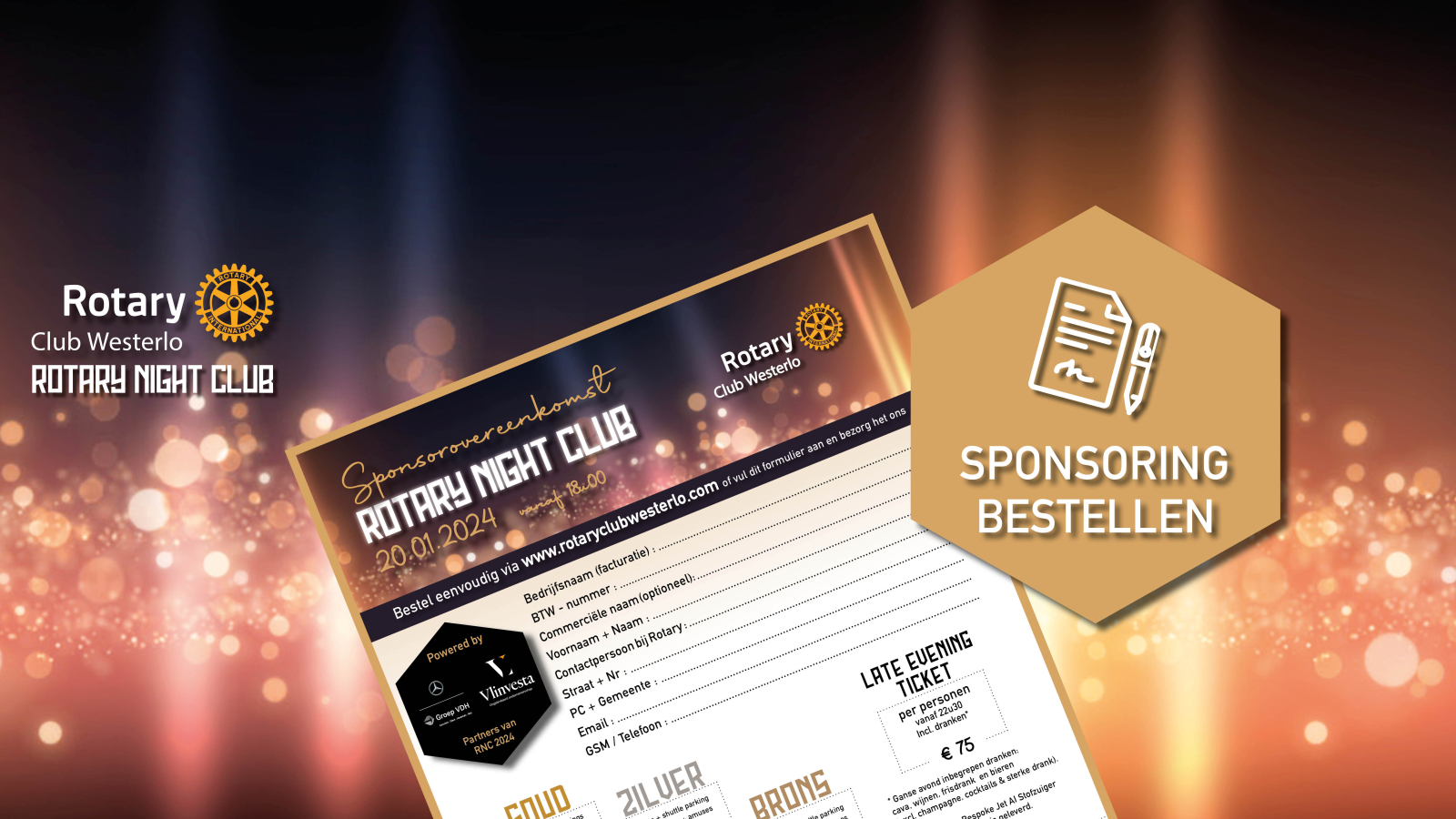 Bestel hier uw sponsorpakket voor RNC 2025 Westerlo